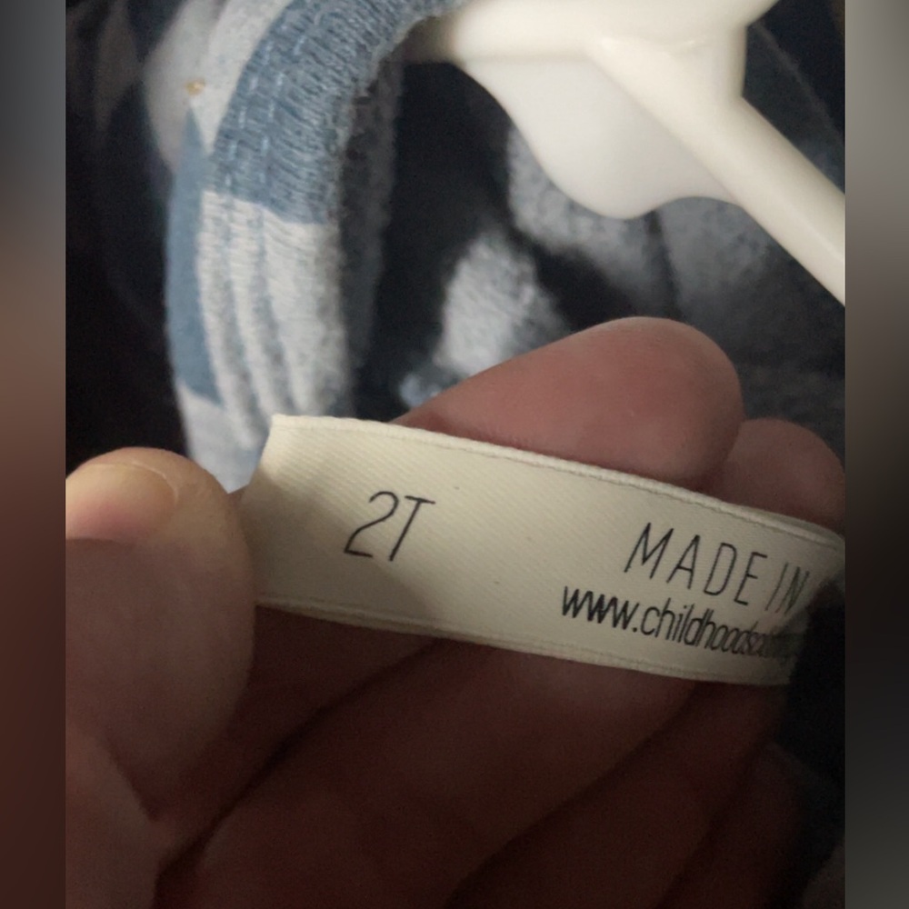 Childhoods Blue Checkered Hooded Pullover - Picture 3 of 7
